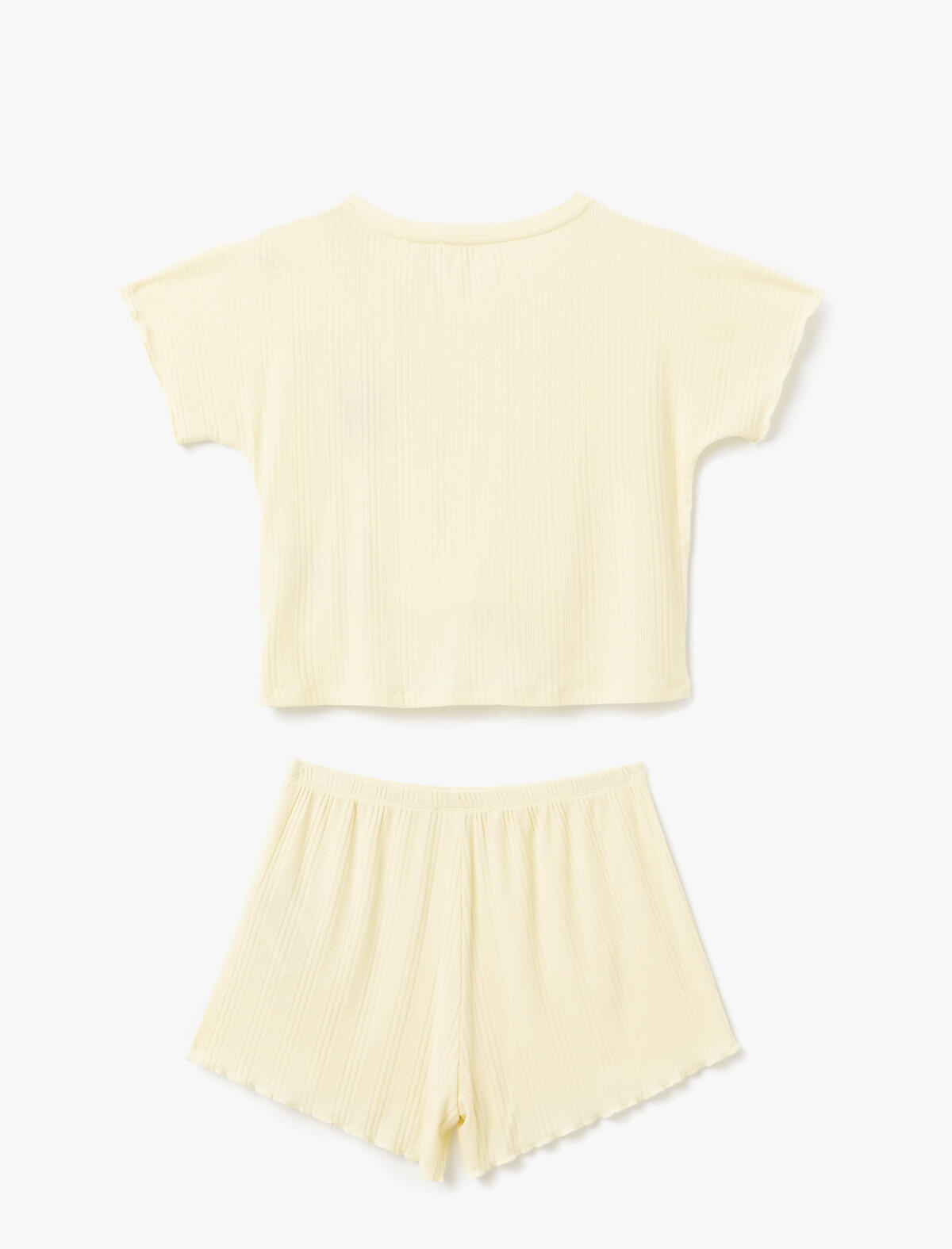 Koton Pijama Takımı 5SLK40023MK Sarı