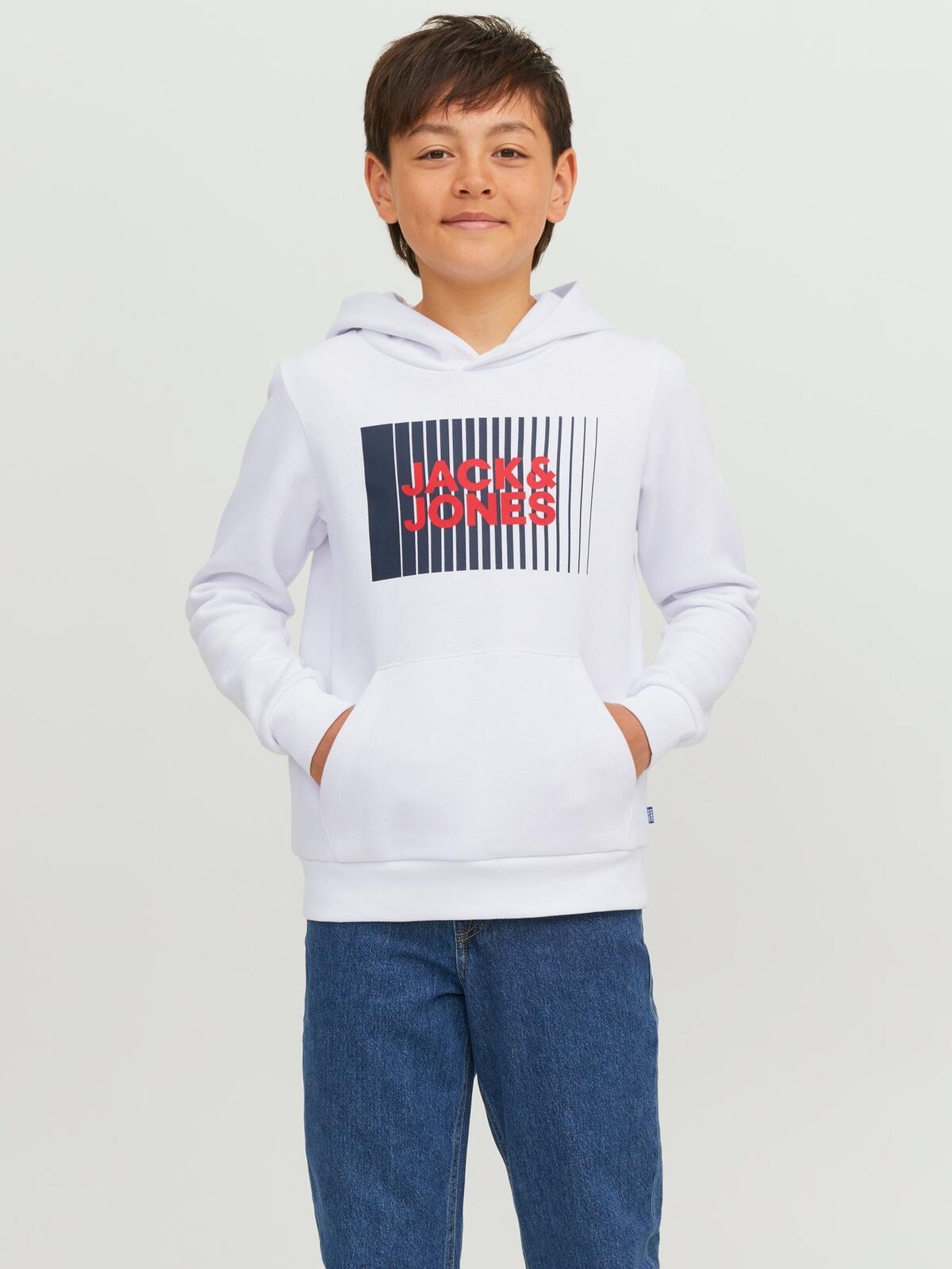 Jack&Jones Junior Sweatshirt Erkek Çocuk 12237459 Beyaz