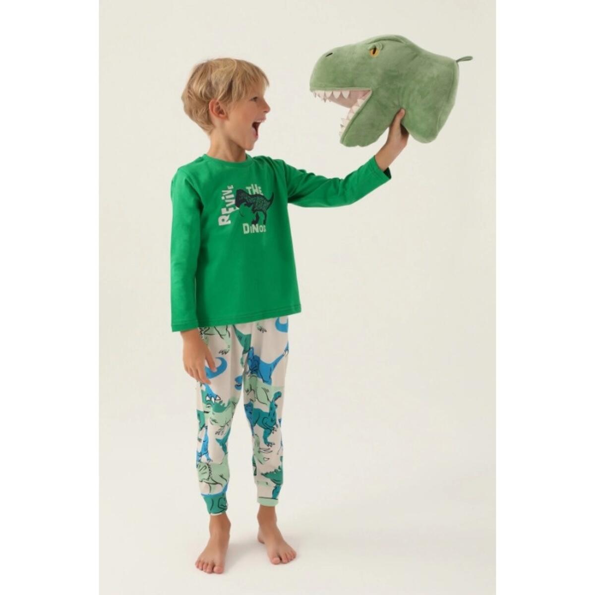 Rolypoly Pijama Takım Erkek Çocuk RP3363-2 Elma Yeşili