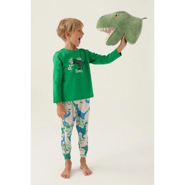 Rolypoly Pijama Takım Erkek Çocuk RP3363-2 Elma Yeşili