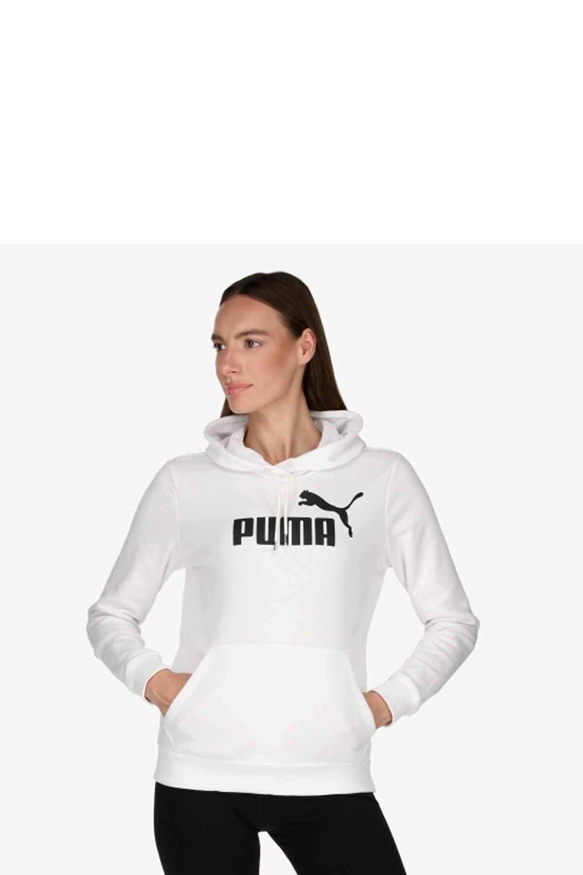 Puma Hoodie Ess Logo Tr 586791_02 Beyaz