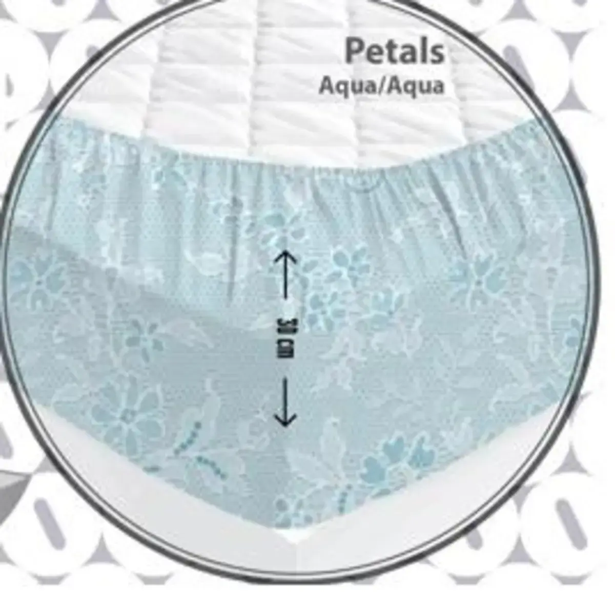 Özdilek Çarşaf Tek Kişilik Fitted Petals Aqua