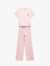 Koton Pijama Takımı 5SLK40076MK Pembe Desenli