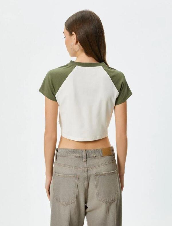 Koton Tişört 4SAL10085IK Ekru