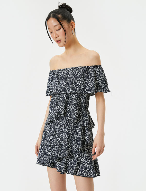 Koton Tulum 4SAL40002IK Siyah Desenli