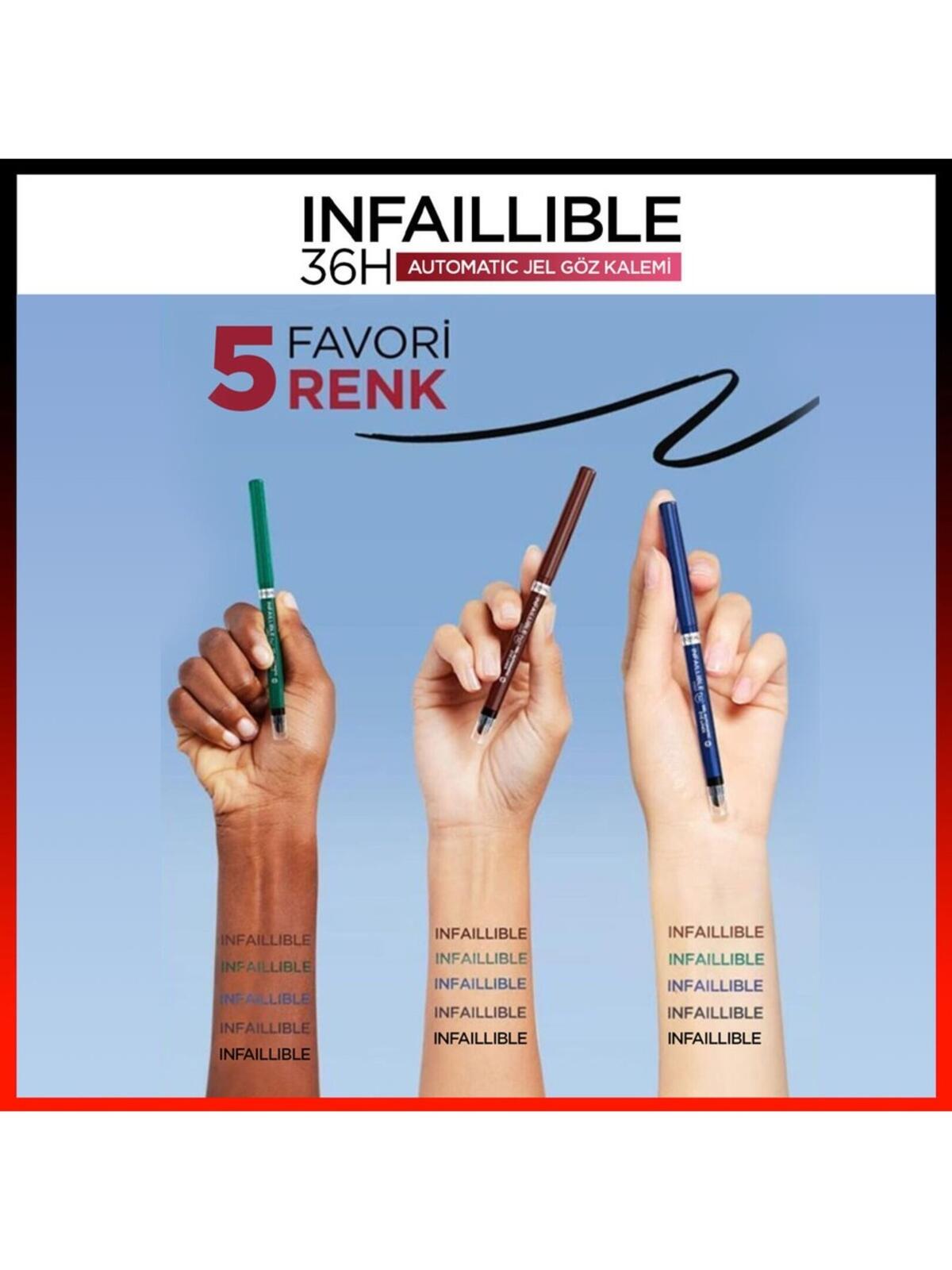 Loreal Paris Eyeliner İnfaillible Gel Auto No:260 Mat Siyah