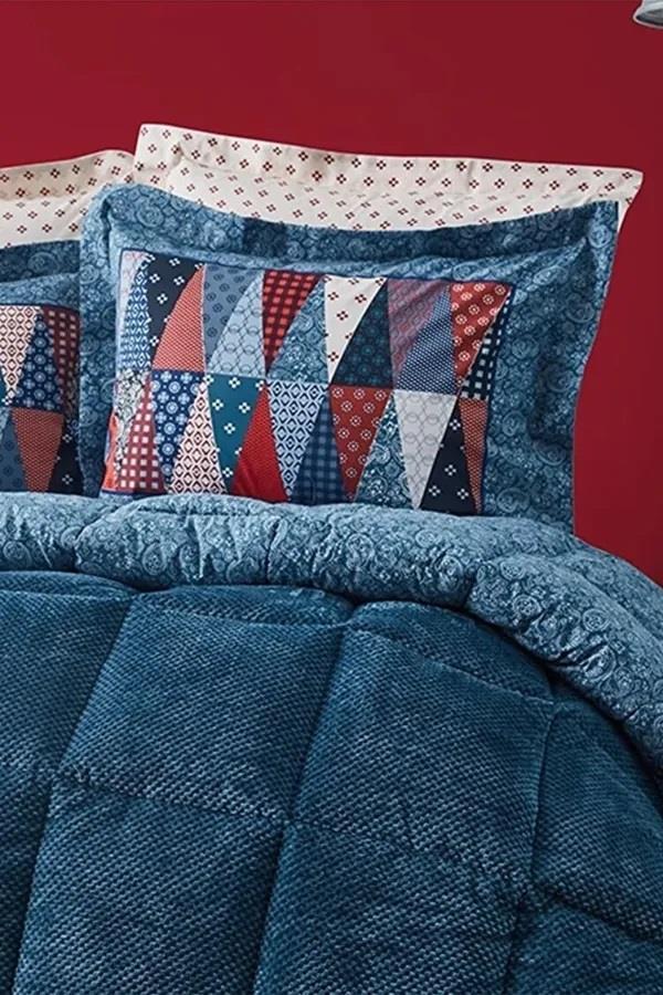 Apricitas Home Uyku Seti Çift Kişilik Softly Paisley Denim