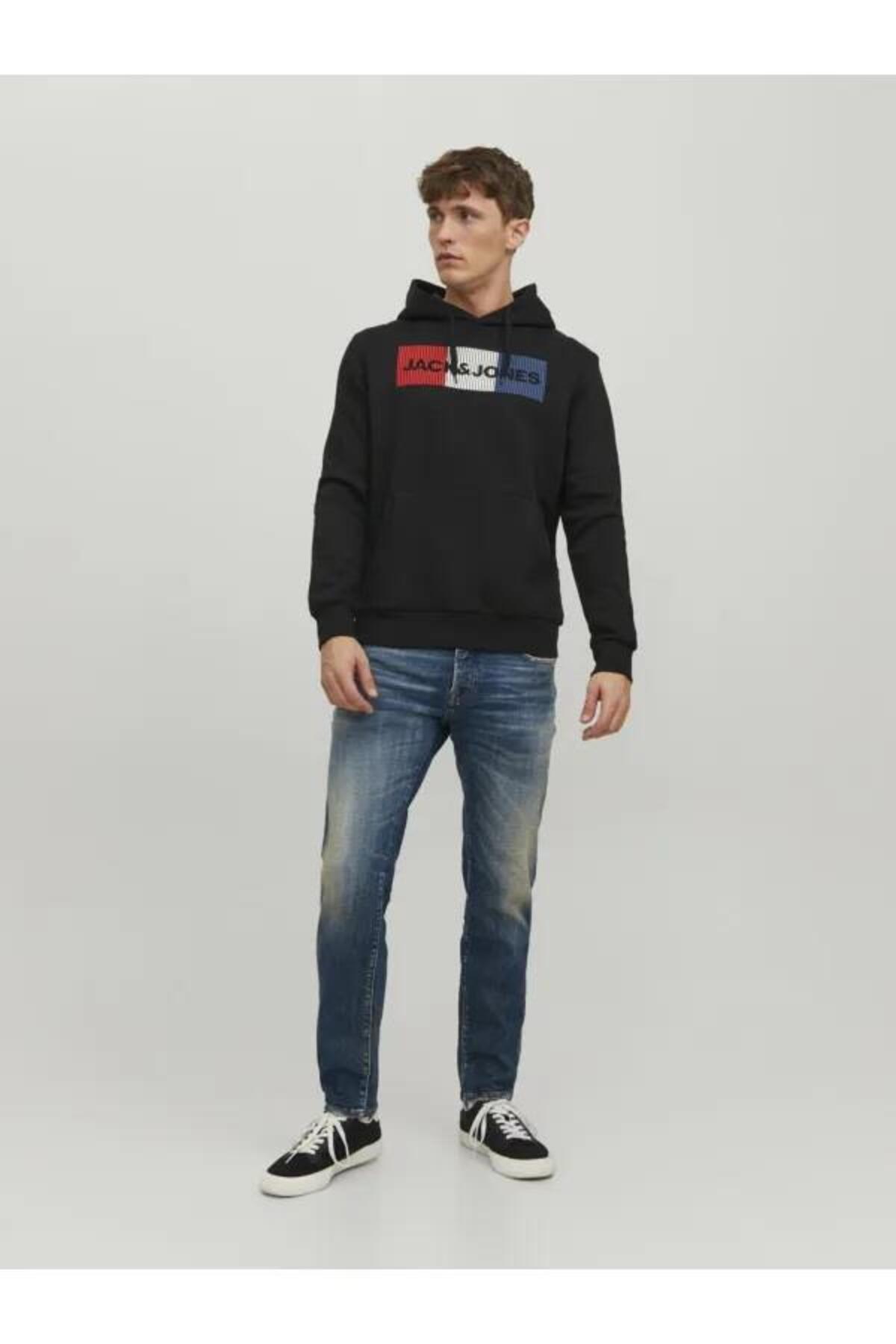 Jack&Jones Sweatshirt 12152840 Çizgili Siyah