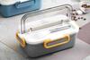Vagonlife 900 Ml 2 Bölmeli Paslanmaz Çelik Lunchbox Xc-588 Gri