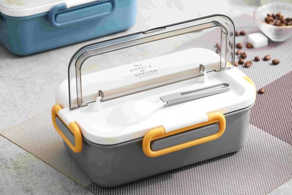 Vagonlife 900 Ml 2 Bölmeli Paslanmaz Çelik Lunchbox Xc-588 Gri