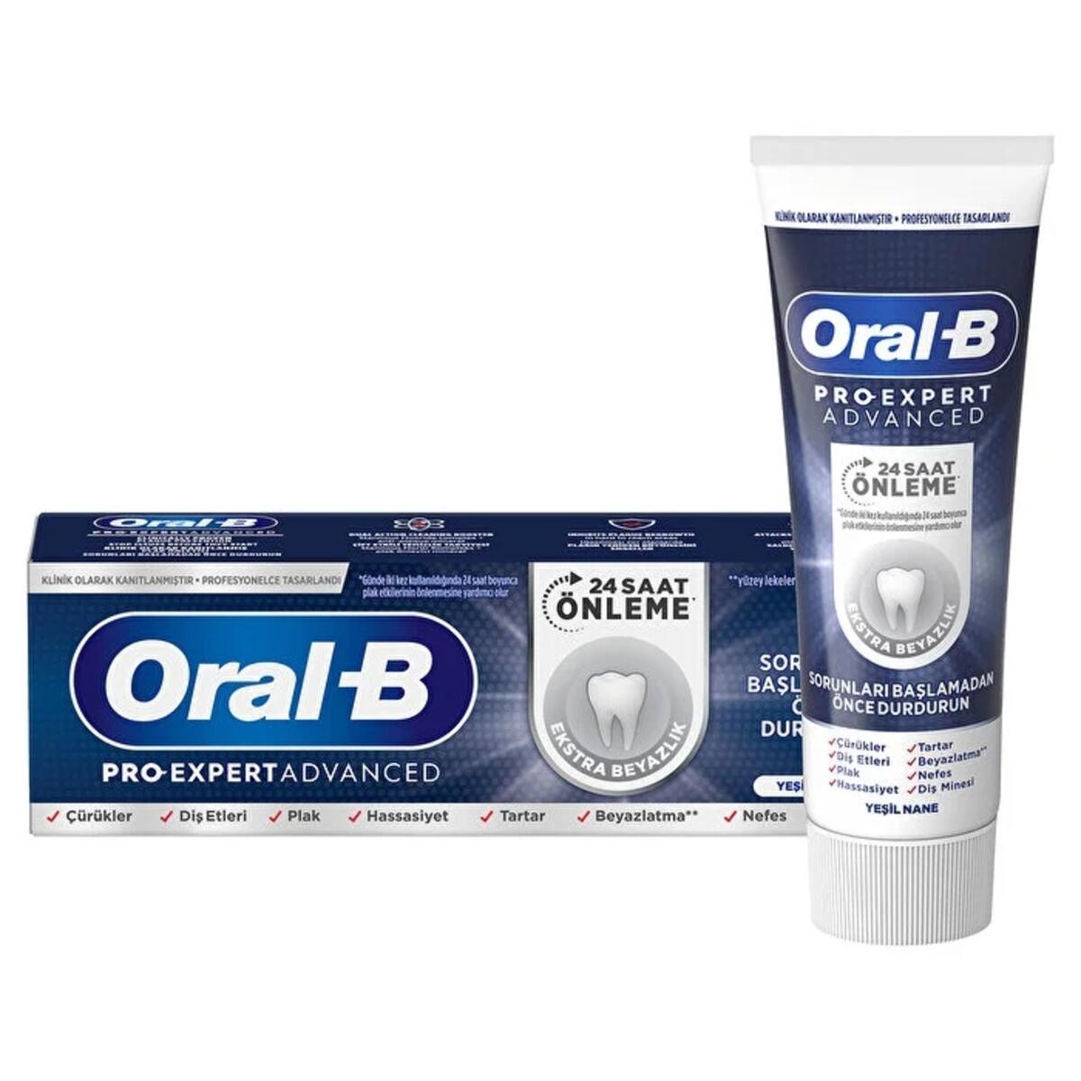 Oral-B Diş Macunu Pro Expert Advanced Ekstra Beyazlık 75Ml
