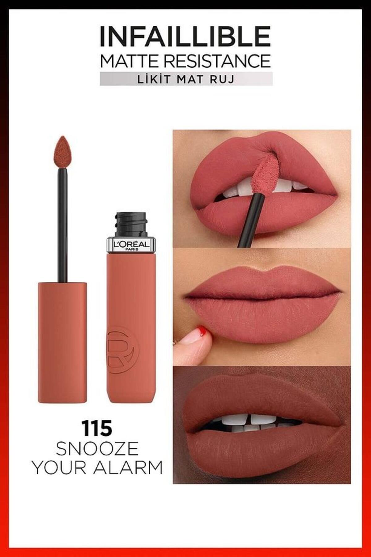 Loreal Paris Ruj Likit İnfaillible Matte Resistance No:115