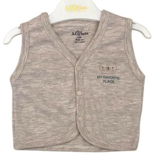 Aziz Bebe Yelek 24323 Bej