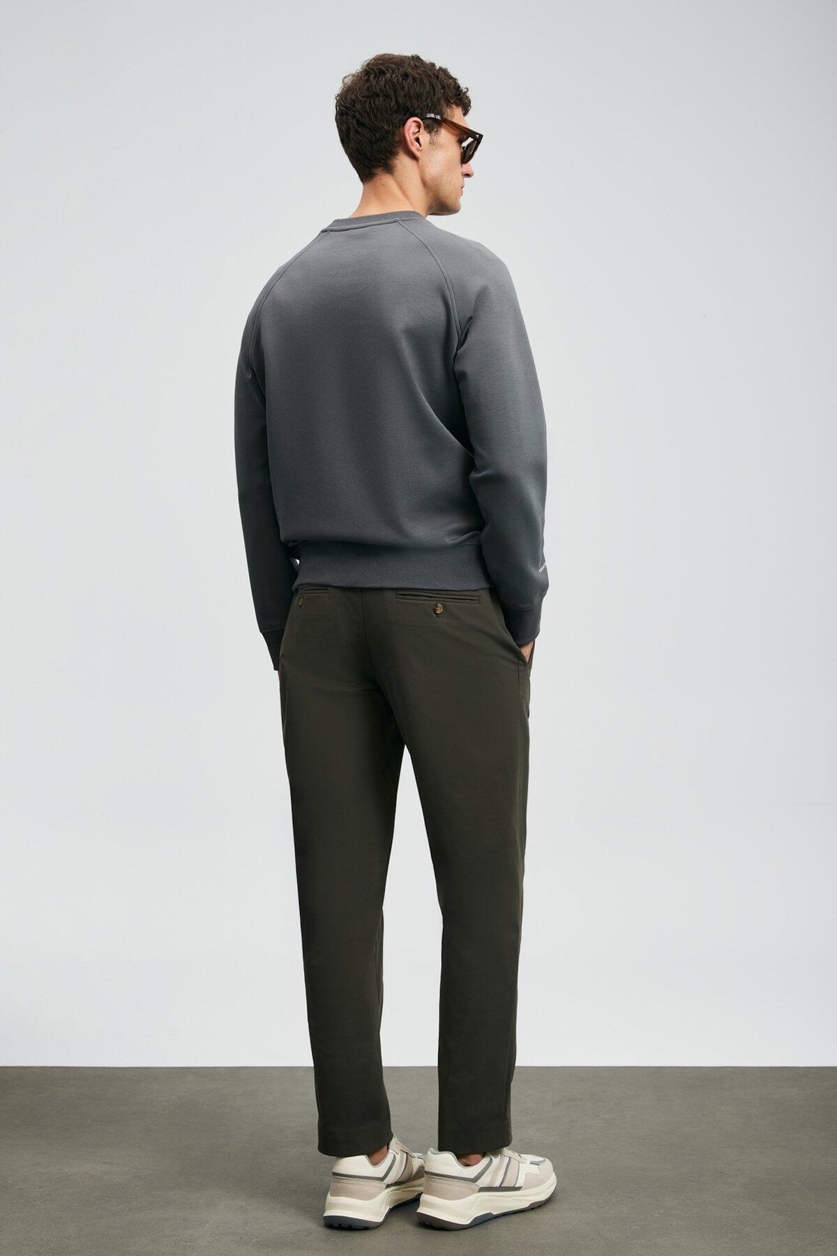 Lufıan Erkek Sweatshirt Cooper 112030177 Koyu Gri