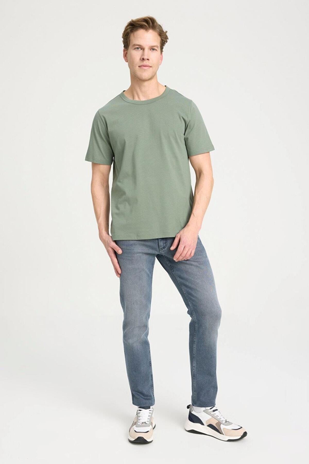 Wrangler Tişört W241575275 Yağ Yeşili L