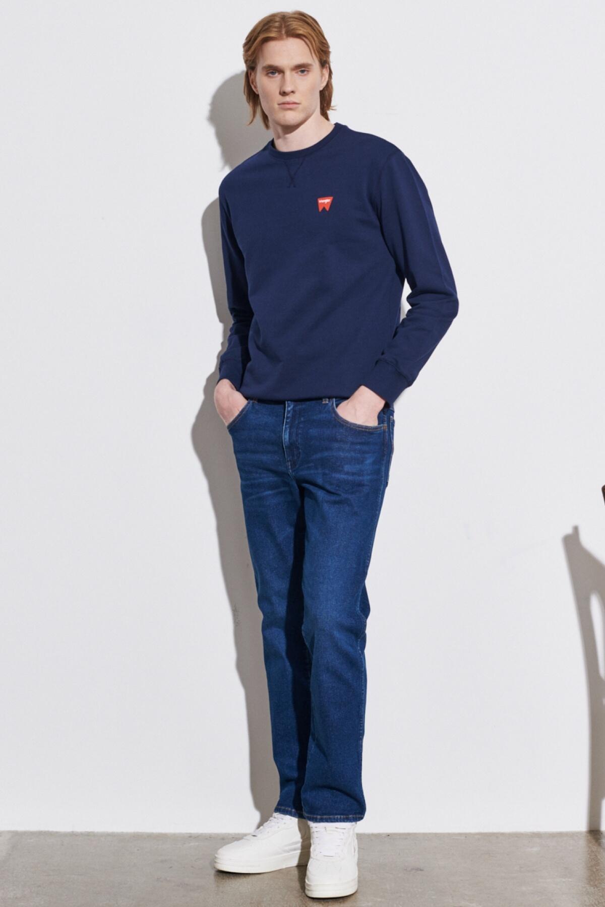 Wrangler Pantolon Jean Texas W12SU825I Mavi