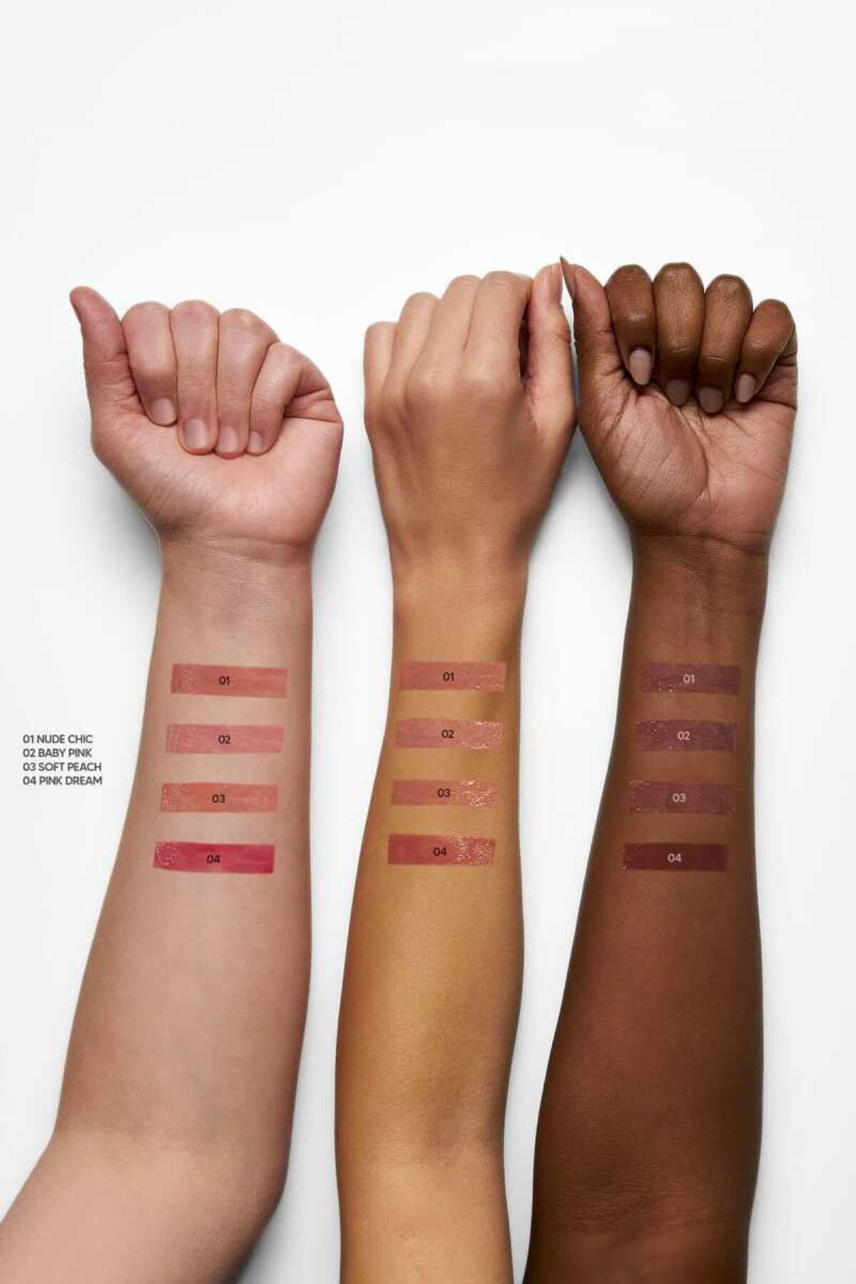 Golden Rose Lipgloss Miss Beauty Glow Shine 3D Nude C. No:01