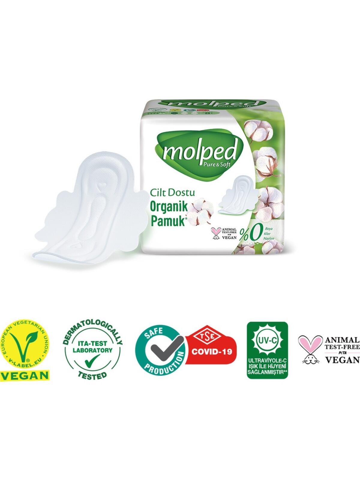 Molped Hijyenik Ped Pure&Soft Uzun S.Eko 18Li