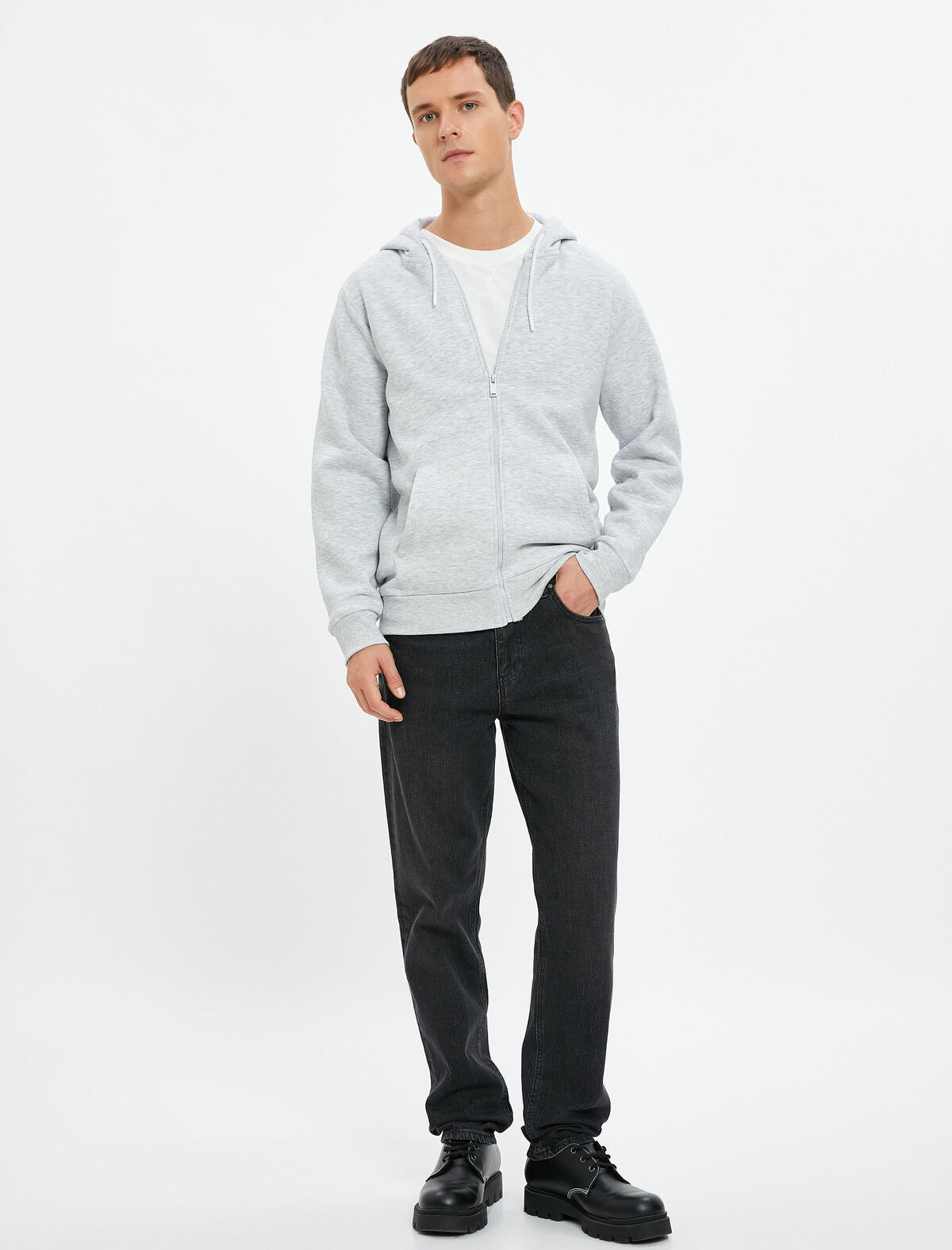 Koton Sweatshirt 4WAM70029MK Gri