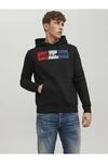 Jack&Jones Sweatshirt 12152840 Çizgili Siyah