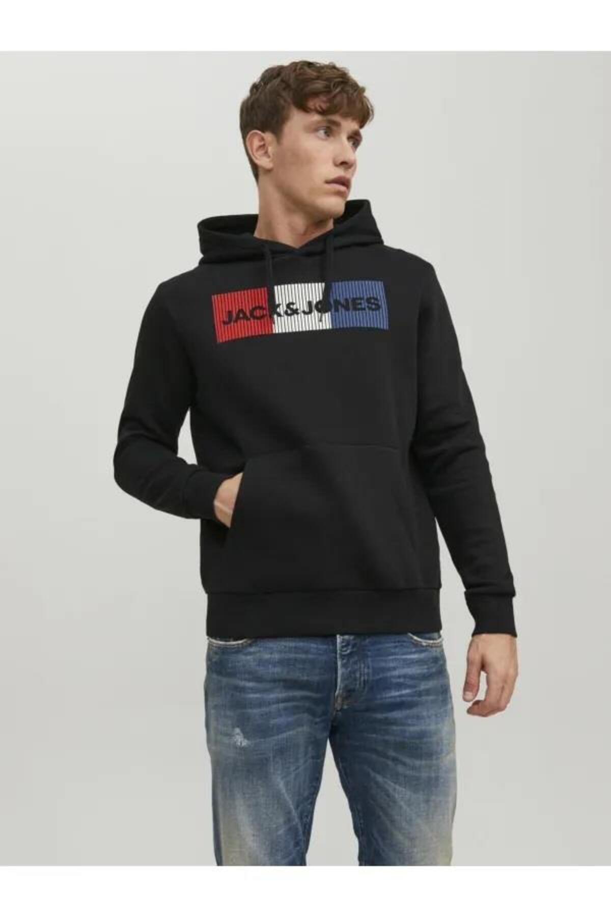Jack&Jones Sweatshirt 12152840 Çizgili Siyah
