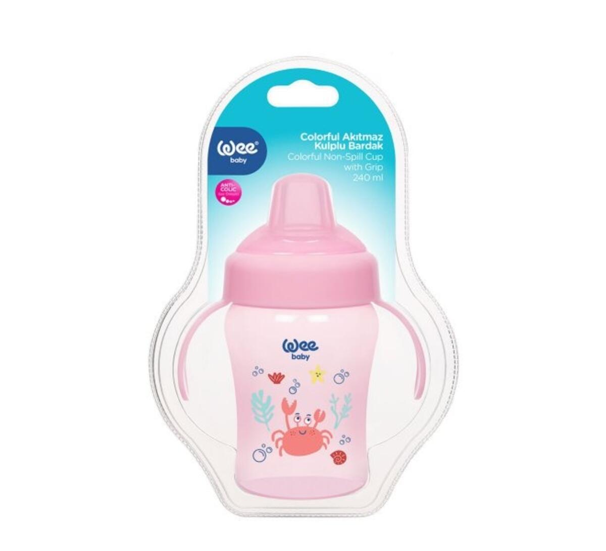 Wee Baby Kulplu Bardak Akıtmaz 240ML(Antikolik) RB775