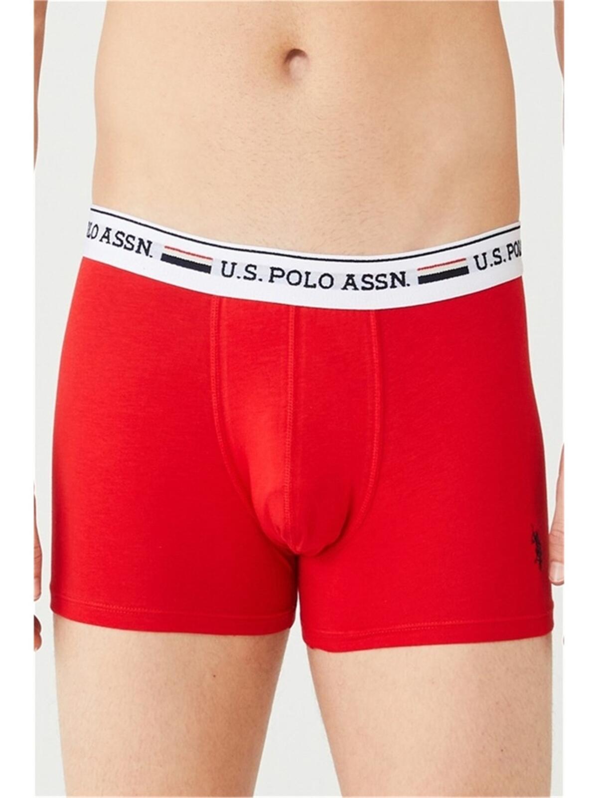 U.S. Polo Erkek Boxer 3Lü 80431 Gri-Kır-Laci