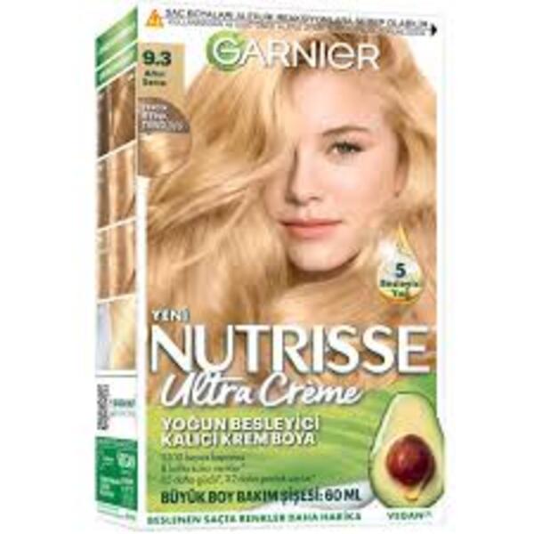 Garnier Saç Boyası Nutrisse Ultra Creme No:9.3 Altın Sarı