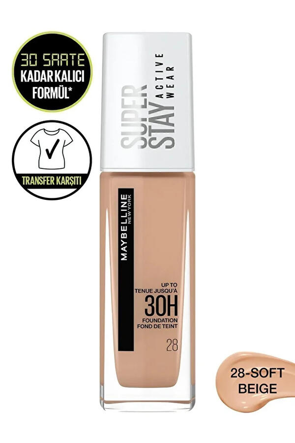 Maybelline Fondöten Superstay Active Wear 30H No:28