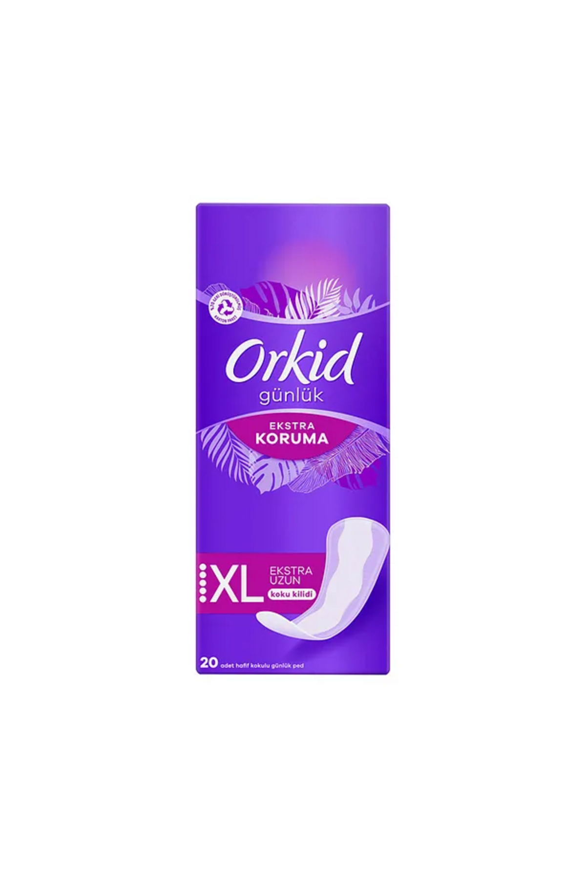 Orkid Günlük Koruma Extra Uzun Tekli 20Li