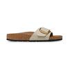 Birkenstock Madrid Big Buckle Tex Rough Canvas Vegan 1026721 Eggshell
