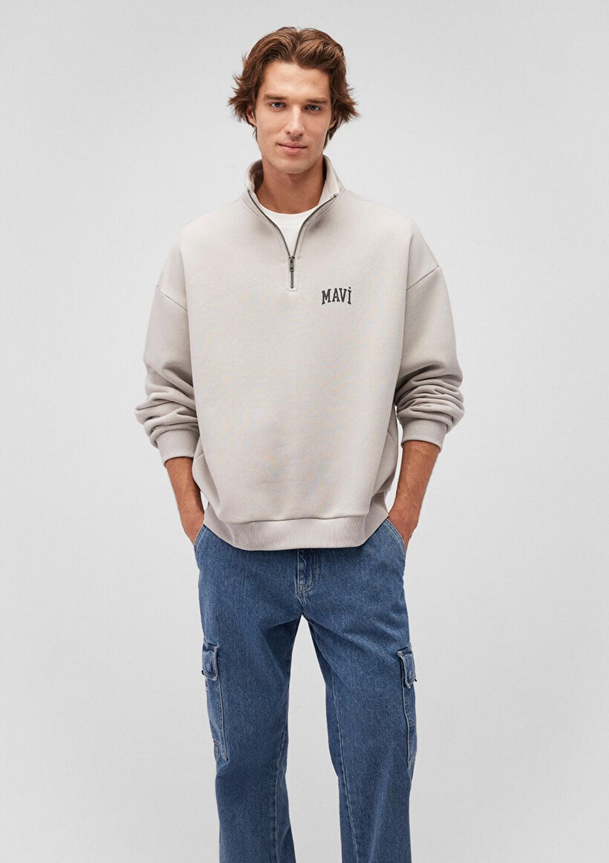 Mavi Sweatshirt M0S10208-70074 Gri