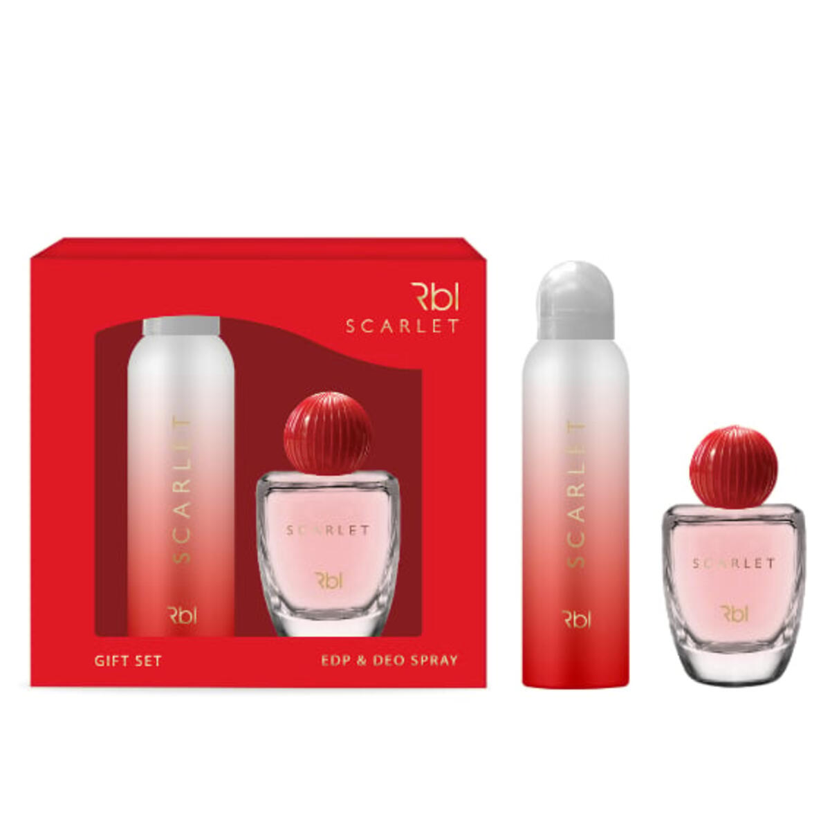 Rebul Kadın Parfüm Seti Scarlet 150Ml Deo+50Ml Edp