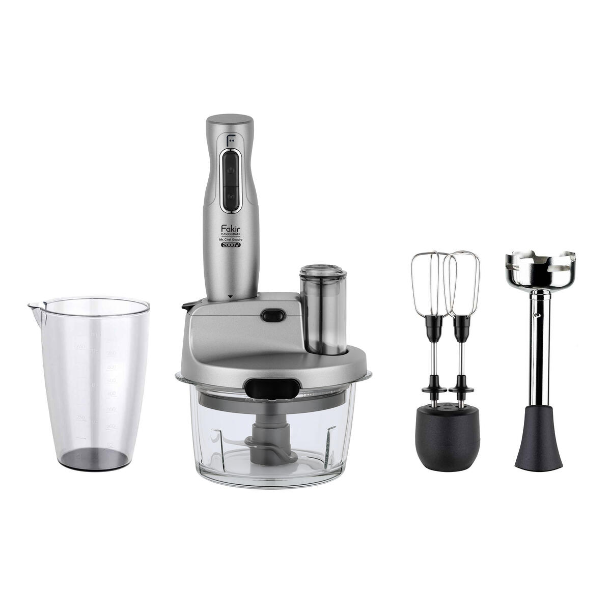 Fakir Blender Seti Mr Chef Quadro Yeni Dişli Sılver