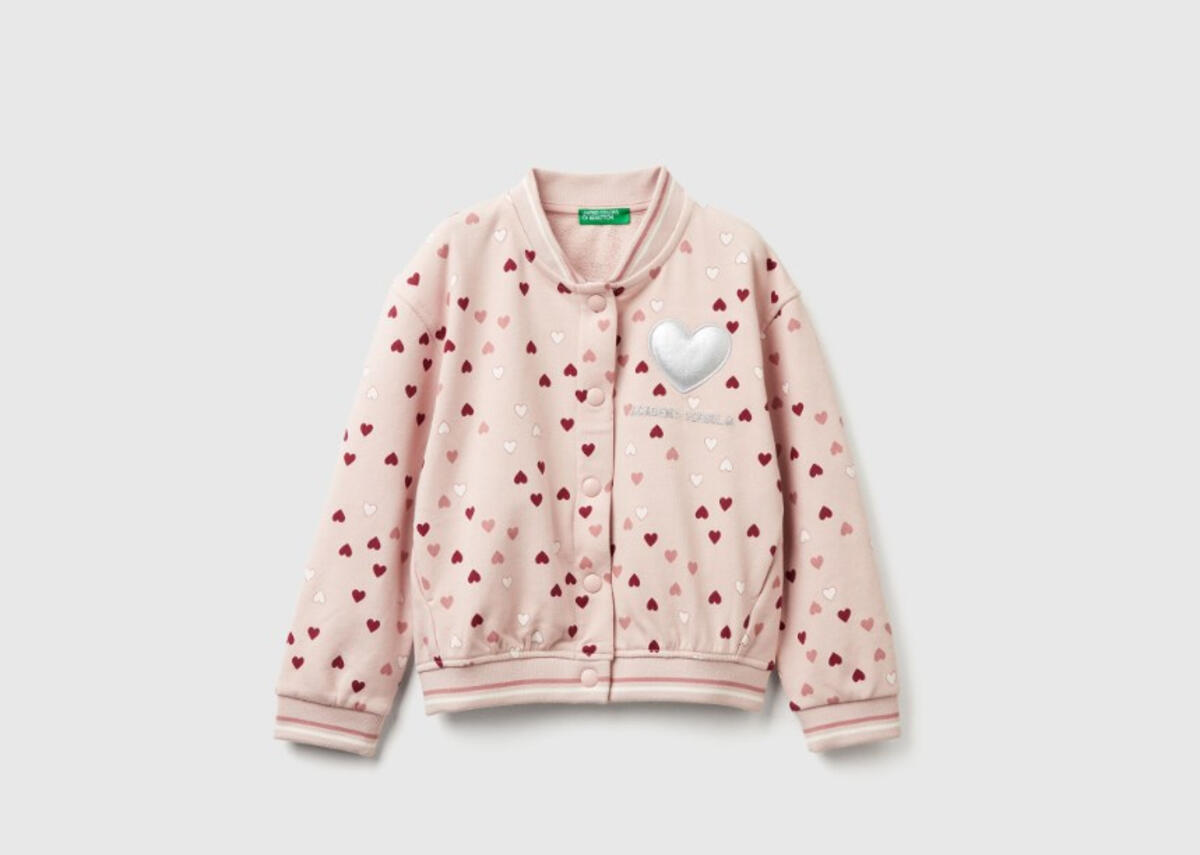 Benetton Sweatshirt Kız Bebek BNT-BG 3YCMG5040 -25K Açık Pembe