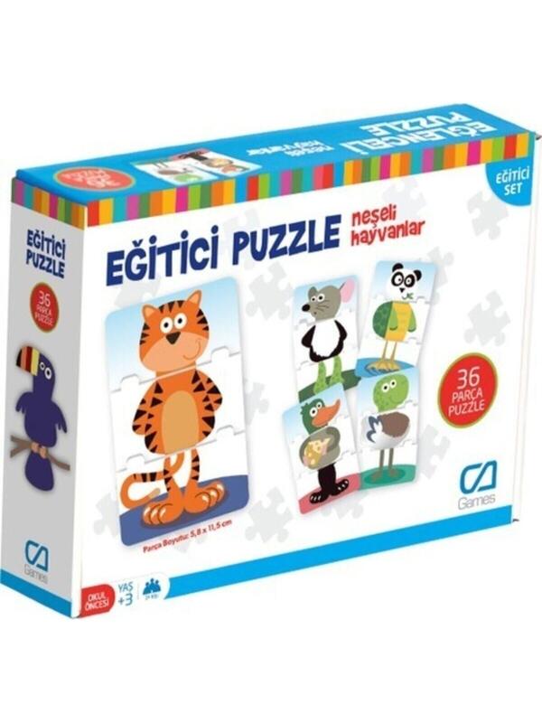 Ca Games Eğitici Puzzle Neşeli Hayvanlar CA-5028