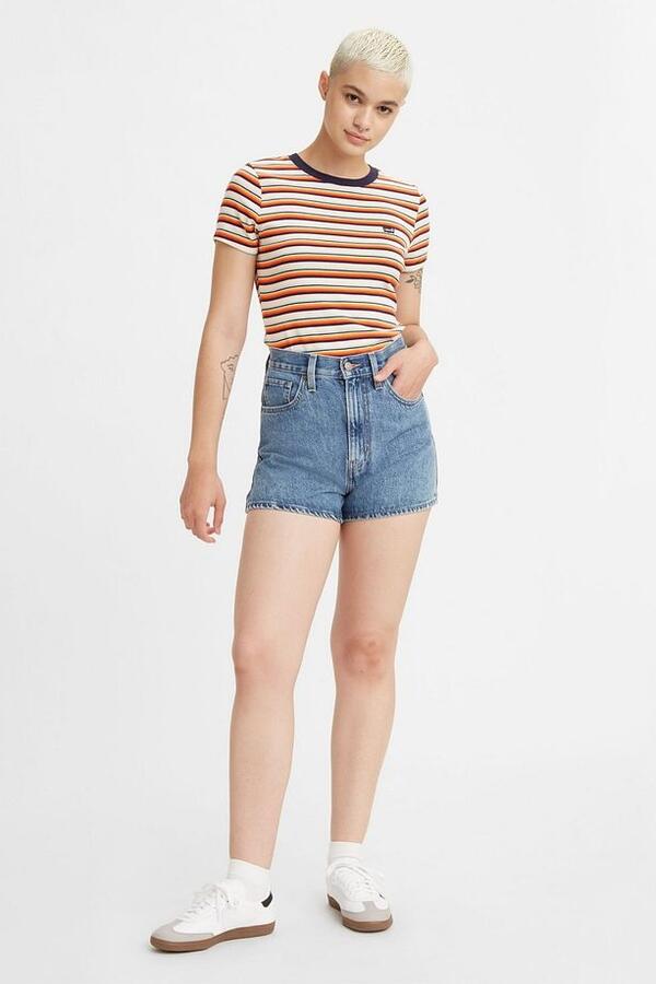 Levis Şort High Waisted A1965-0001 İndigo