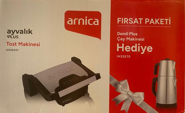 Arnica Tost Makinesi Ayvalık Plus İnox Gh26401+Arnica IH33270