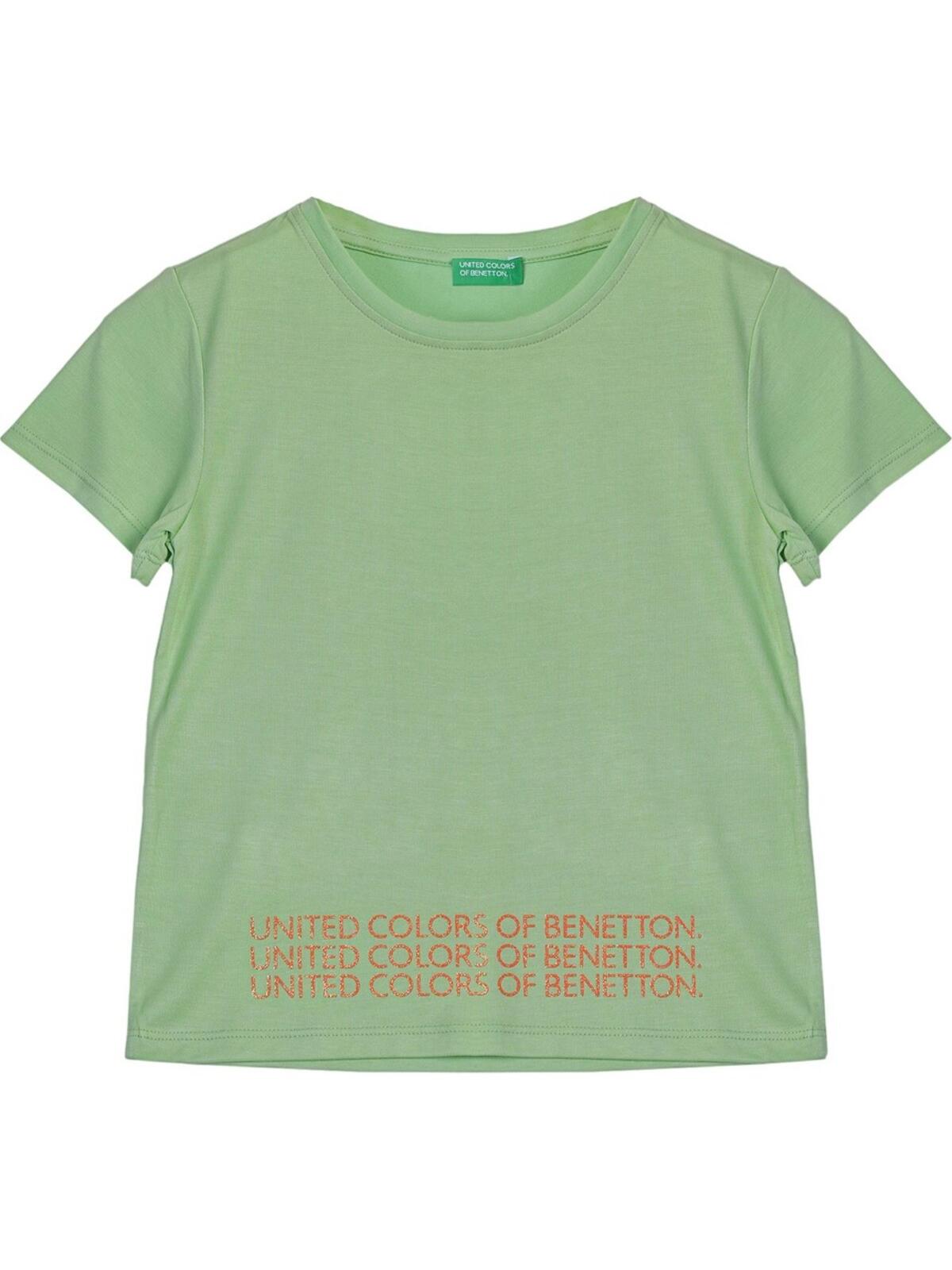 Benetton Tişört Kız Çocuk BNT-G21286 Mint