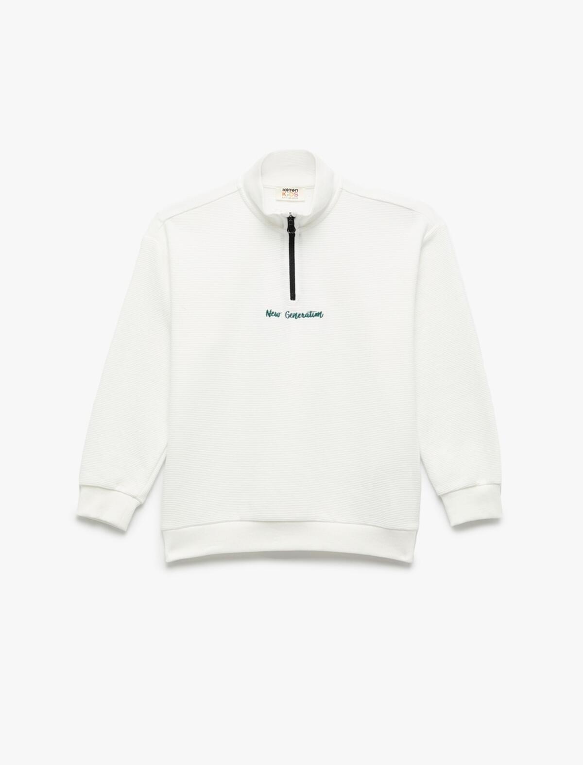 Koton Sweatshirt Erkek Çocuk 6WKB10187TK Ekru