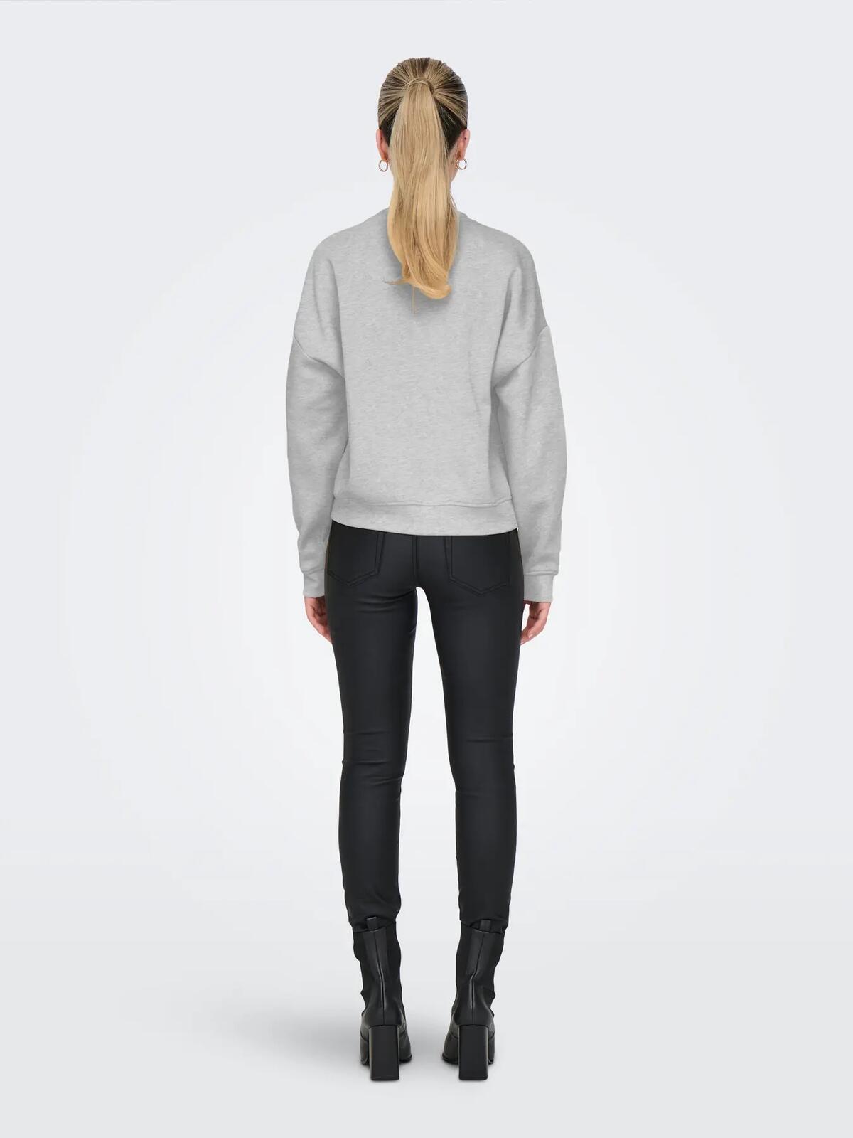 Only Sweatshirt 15254183 Açık Gri Melanj