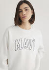 Mavi Sweatshirt M1611192-70057 Kırık Beyaz
