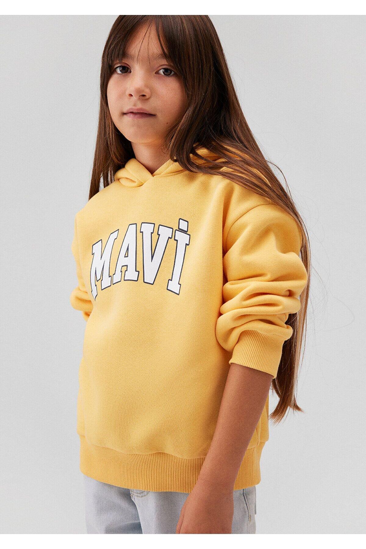 Mavi Sweatshirt Kız Çocuk M7610035-71377 Sarı