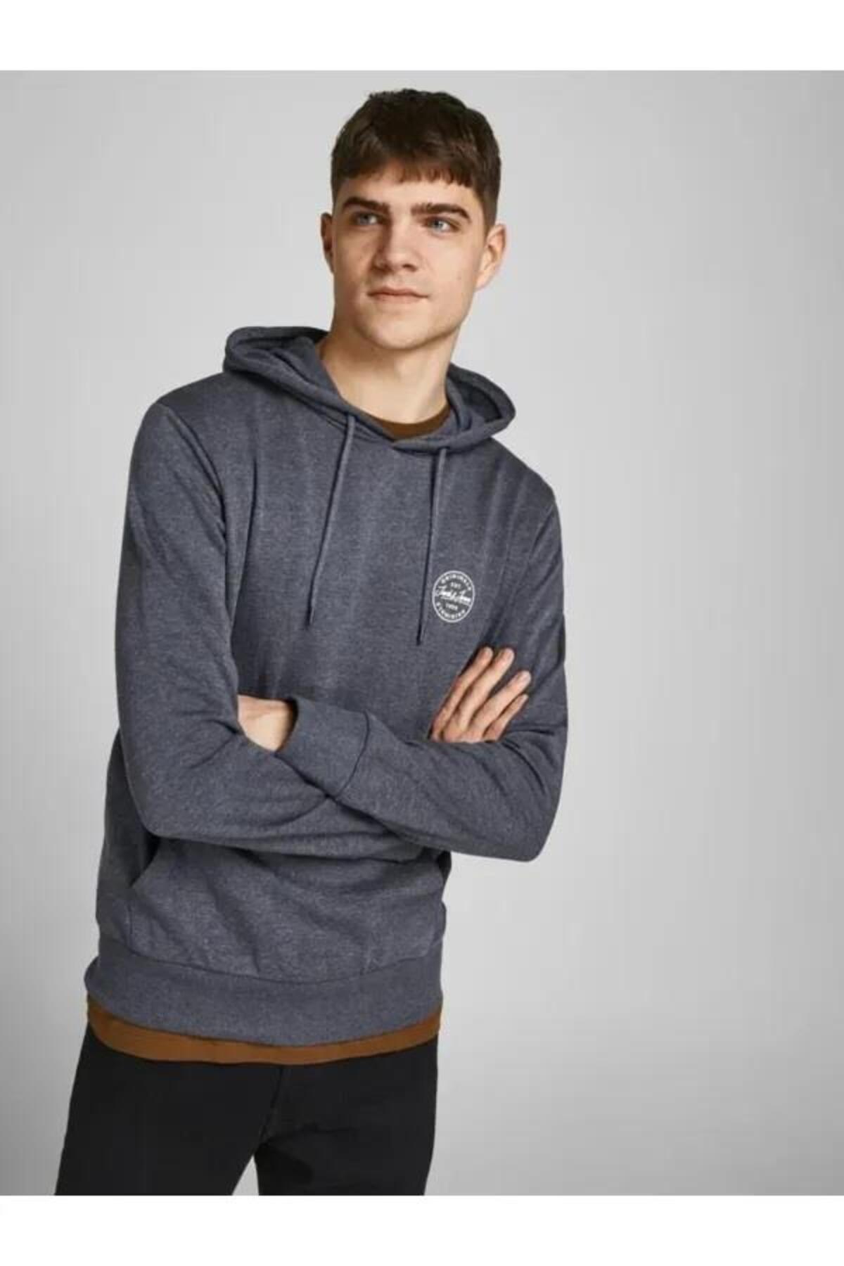 Jack&Jones Sweatshirt 12205081 Koyu Gri