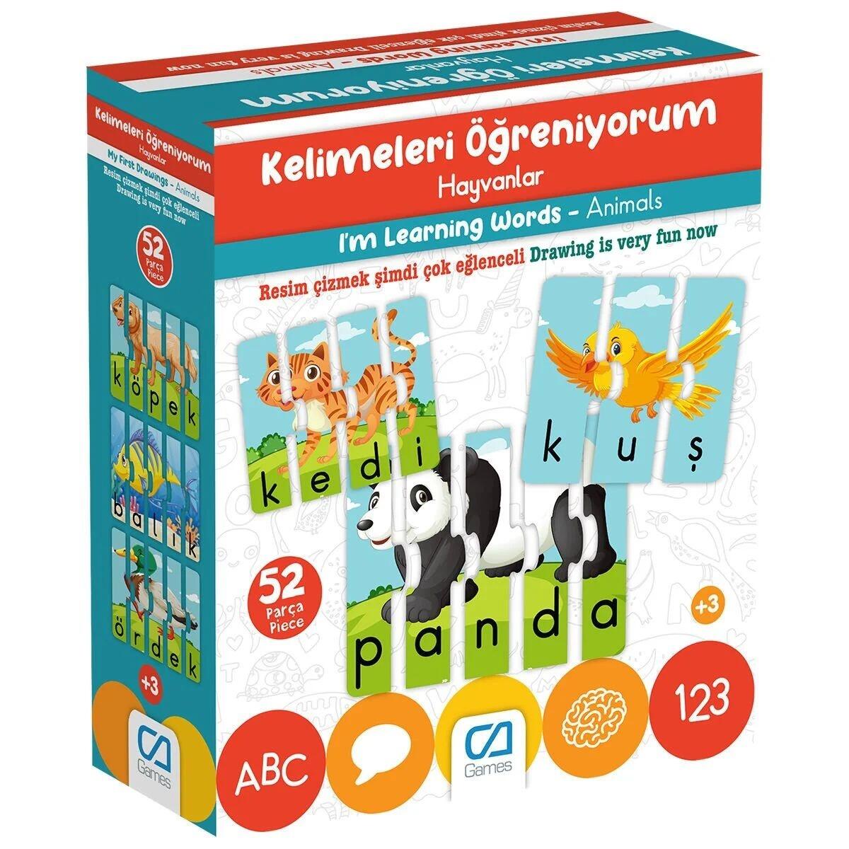 Ca Games Eğitici Puzzle Kelimeleri Öğreniyorum Hayvanlar CA-5206