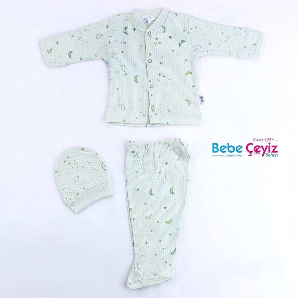 Sebi Pijama Takım 0-3 Ay Yıldız 9141