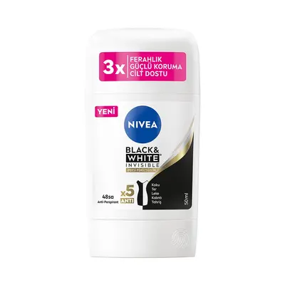 Nivea Kadın Stick Black&White İpeksi Pürüzsüzlük 50Ml (Dy)