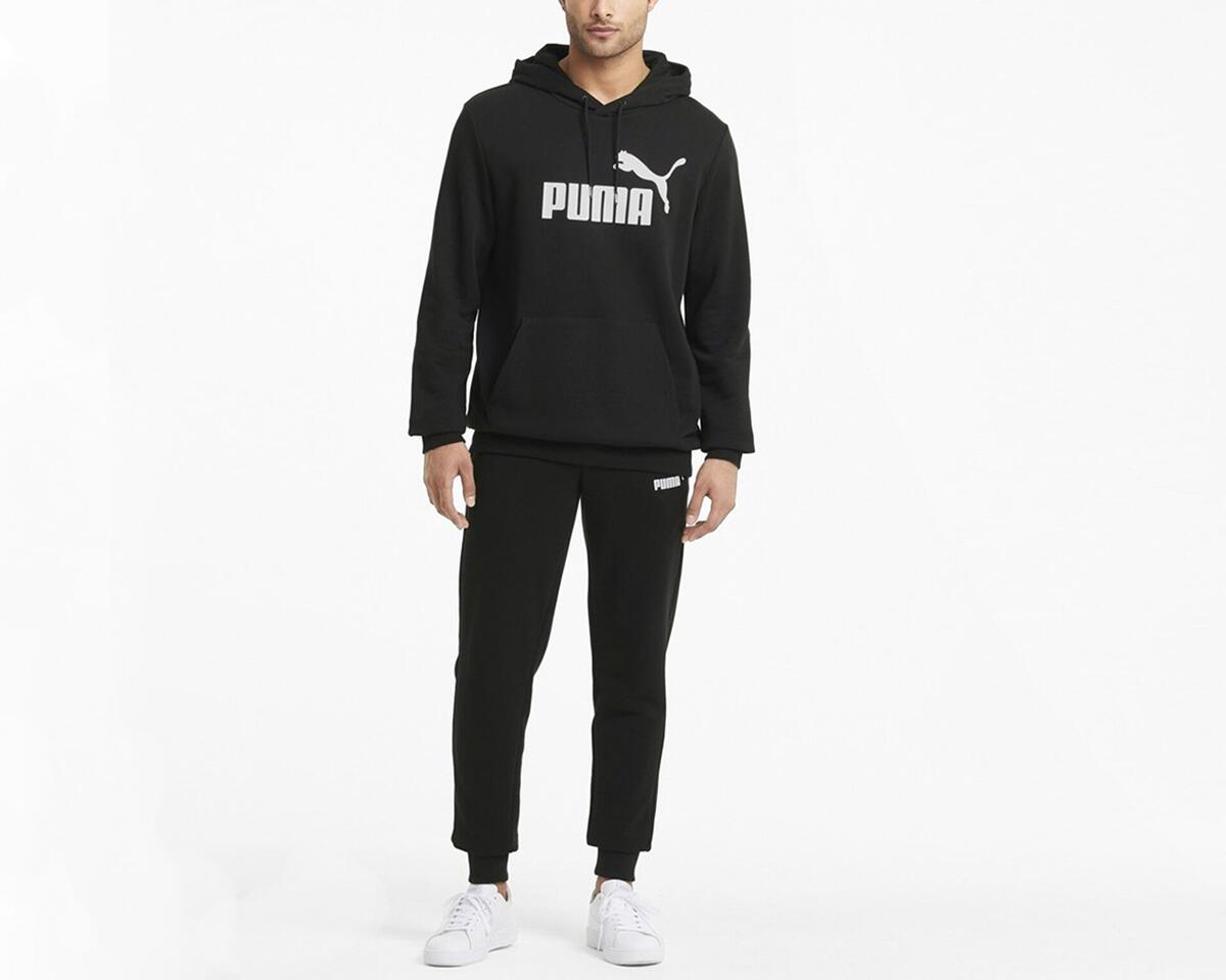 Puma Hoodie Ess Big Logo Tr 586688_01 Siyah