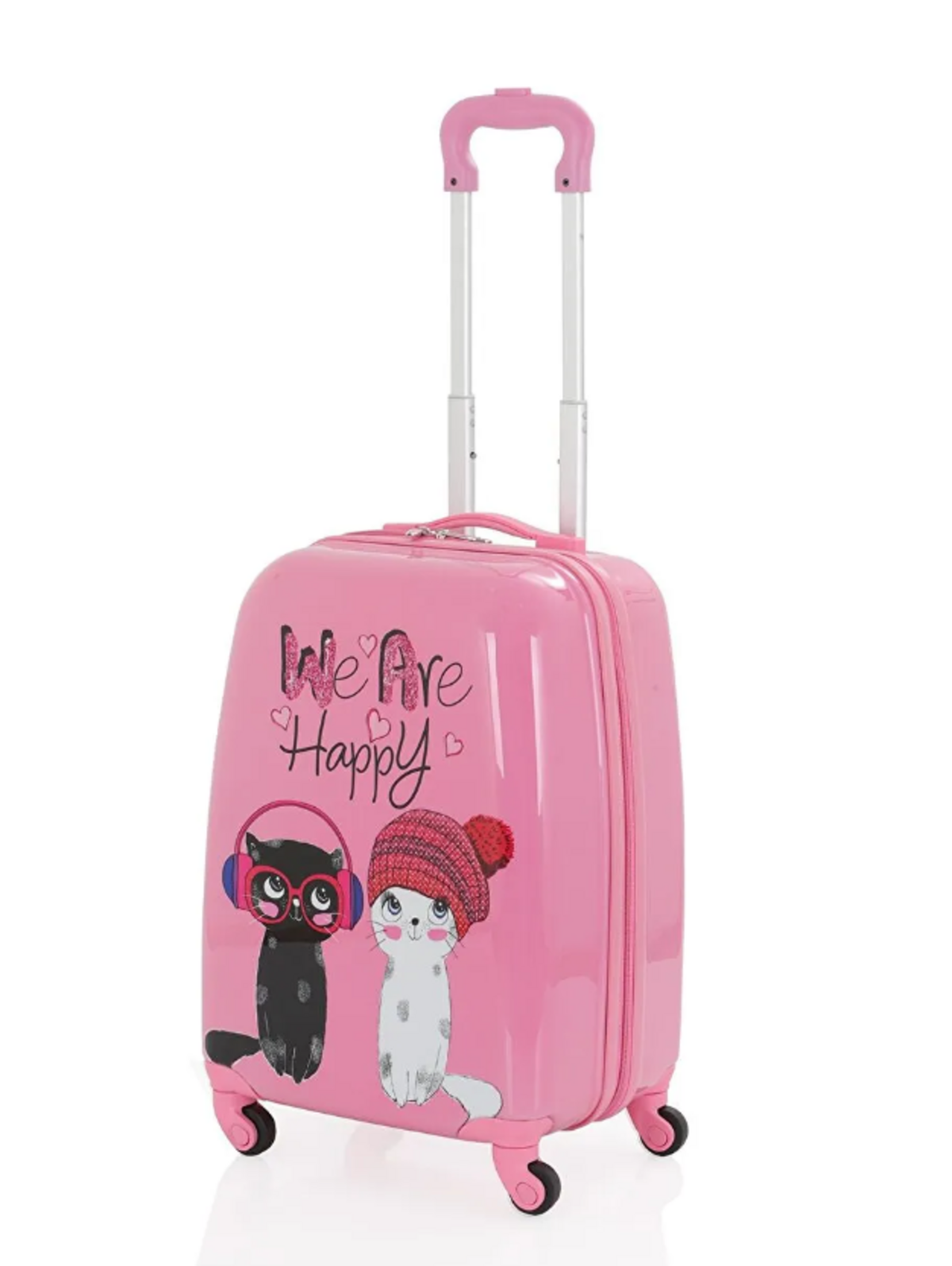 Mçs Abs Çocuk Valiz V307 Pembe-Happy Baskı
