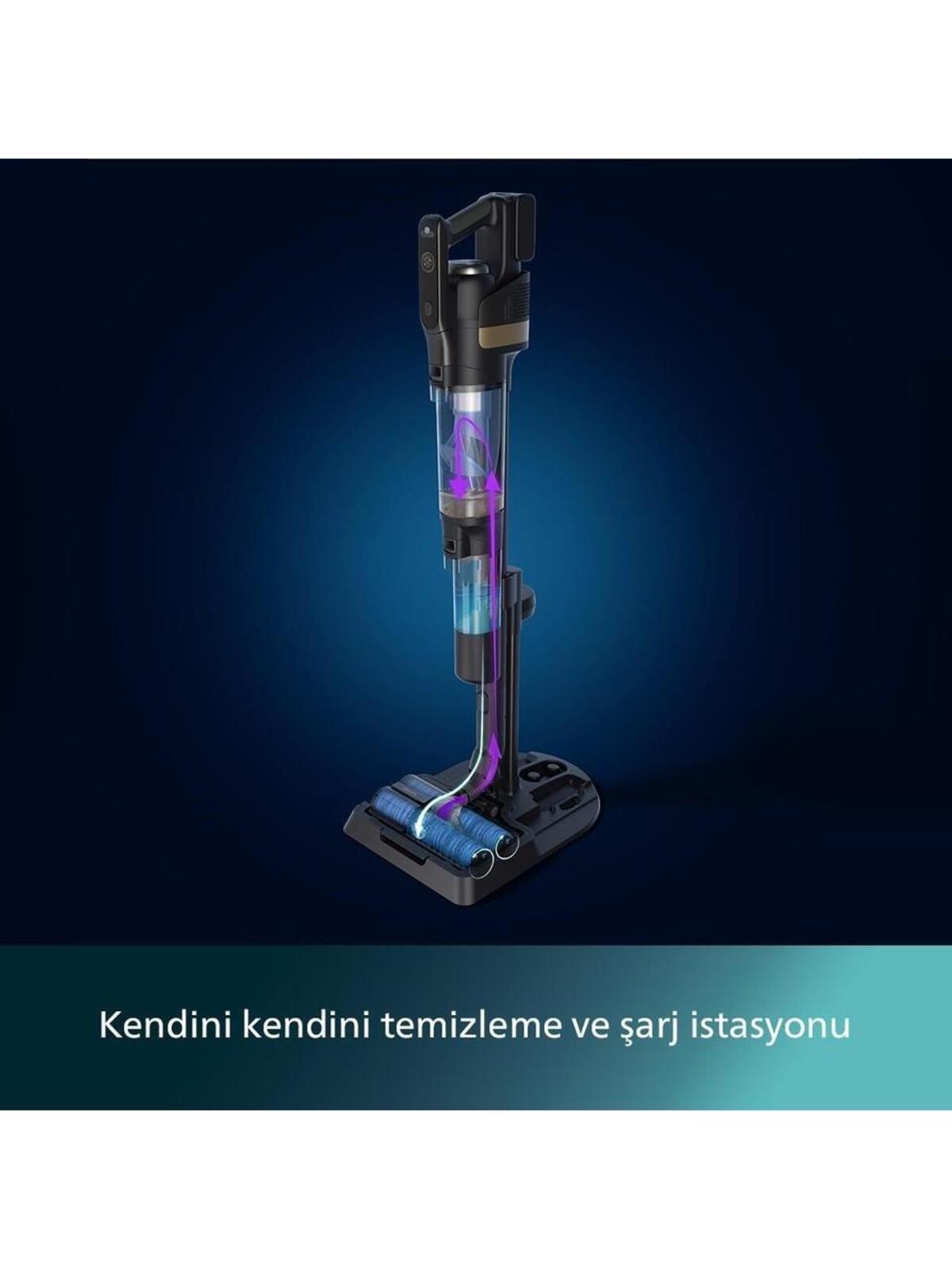 Philips Elektrikli Süpürge Dik Kablosuz Aqua Trio XW9463/11